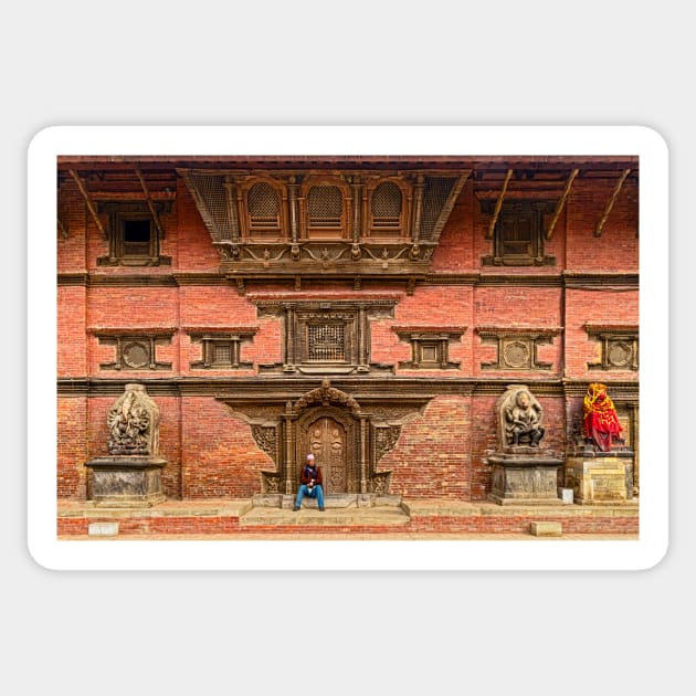 Durbar Square, Patan. Sticker by bulljup